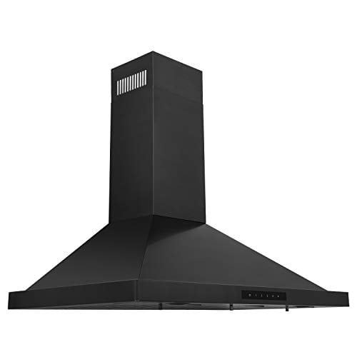 ZLINE Convertible Vent Wall Mount Range Hood in Black Stainless Steel (BSKBN) (36)