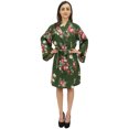 thumbnail image 4 of Bimba Kimono à Imprimé Floral pour Femme, Robe à Manches Longues, Tenue de Nuit pour Demoiselle d'Honneur-24, 4 of 6