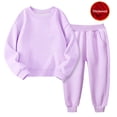 thumbnail image 2 of LIJCC Ensemble Deux Pièces pour Filles, Automne et Hiver, Chandail à Col Rond Rembourré et Pantalon, 2 of 4