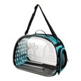 thumbnail image 4 of Esquirla Collapsible Soft Sided Pet Carriers Clear for Puppy Small Medium Dogs Hiking Blue S, 4 of 8