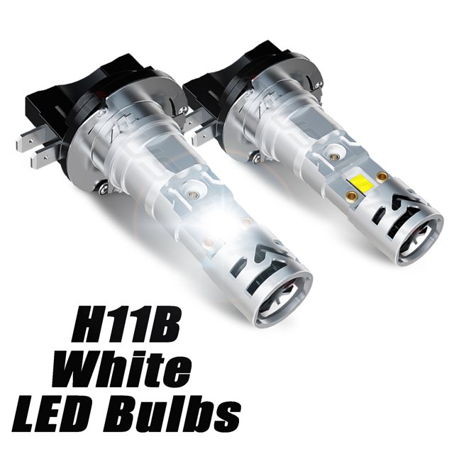 H11B LED Headlight 6000K White Bulbs Low Beam Kit Plug&Play Set of 2