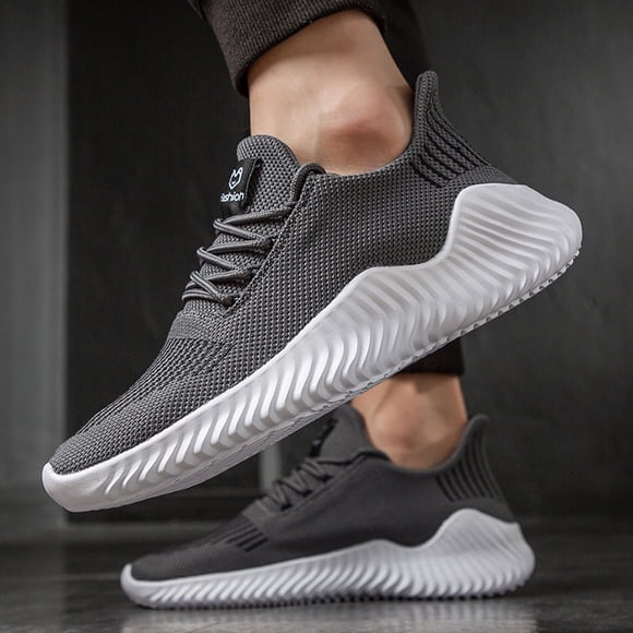 TIMIFIS Mens Slip On Walking Shoes Lightweight Breathable Non Slip Running Shoes Comfortable Fashion Sneakers for Men Merry Christmas