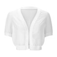 thumbnail image 4 of XZNGL Womens Bubble Sleeved Front Cardigan Transparent Cardigan Shawl, 4 of 9