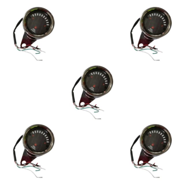 relayinert 12V Level Meter Gauge with LED Light Display for Car Motorcycle Style A 5Set