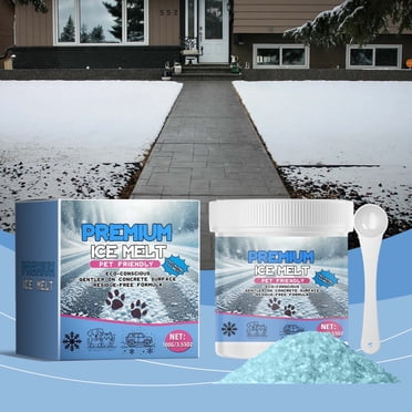 Pet-Friendly Ice Melt,ice melting salt pet friendly,Pet Safe Ice Melt Safe for Concrete,Snow Salt Ice Melt Pet Friendly, Salt for Snow and Ice Removal, Sidewalk Salt, Driveway Salt, Snow Melt 100g