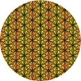 thumbnail image 1 of Ahgly Tapis de Zone Carré Jaune Transitionnel Lavable en Machine, 3 Pieds Carré, 1 of 7