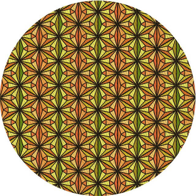 Ahgly Tapis Rond Lavable en Machine Intérieur Transitionnel Jaune, 3 Pieds Rond