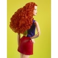 thumbnail image 2 of Barbie Looks Doll, Curly Red Hair, Color Block Outfit with Miniskirt, 2 of 6