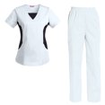 thumbnail image 1 of Women's Scrubs Set Scrub Top and Pants Scrubs Set, 1 of 3