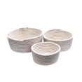 thumbnail image 2 of ziyahi 3 Pieces/Set Storage Basket Washable Cotton Basket Replacing Baskets Braided Replacement Living Room Sundries Makeup Container Organizer White, 2 of 9