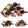 thumbnail image 2 of Wine Rack Foldable Wooden Creative Wine Holder Wine Storage Rack for Home, 2 of 9