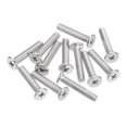 thumbnail image 1 of Unique Bargains M5x0.8x25mm 50Pack Metal Flat Round Head Screws Phillips Drive Machine Bolt, 1 of 5