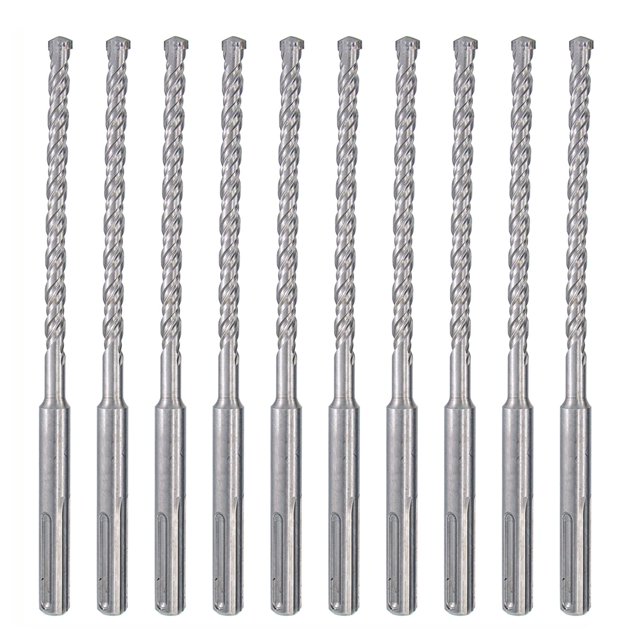 Ensemble de Perceuse à Marteau SDS Plus 5/32 Po x 6 Po Perceuse à Pierre en Béton-10 Pcs