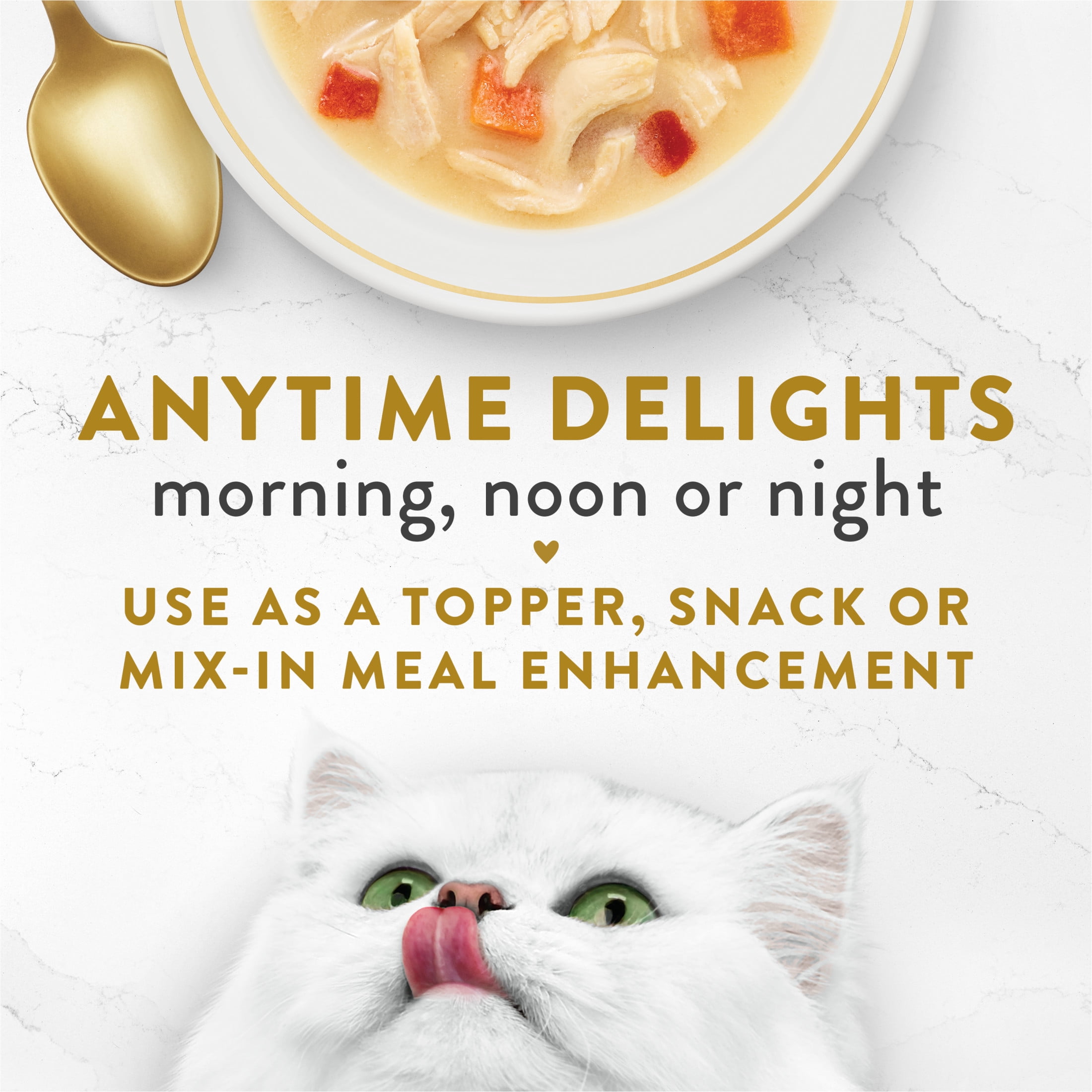 Purina Fancy Feast Bouillons Collection Poulet Emballage Assorti, Gâteries pour Chats 40g x 12