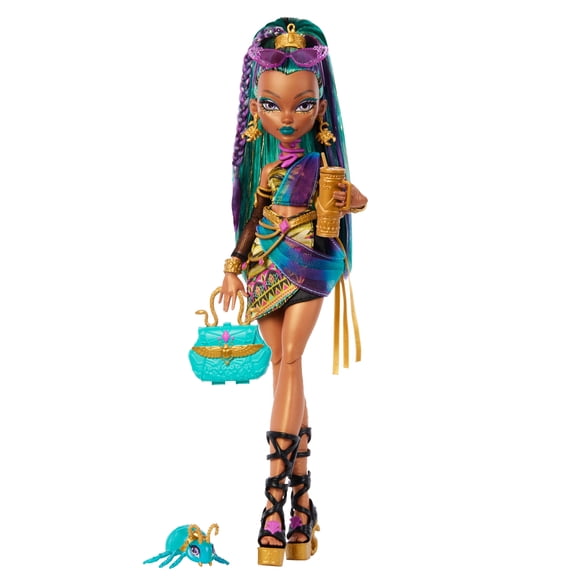 Monster High-Poupée Nefera De Nile-avec Lavish et 7 accessoires