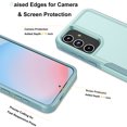 thumbnail image 4 of Samsung Galaxy S24 FE Case with Tempered Glass Screen Protector, Njjex Heavy Duty Rugged Shockproof Full Body Protective 2-IN-1 Phone Case Cover for Galaxy S24 FE, Green, 4 of 6
