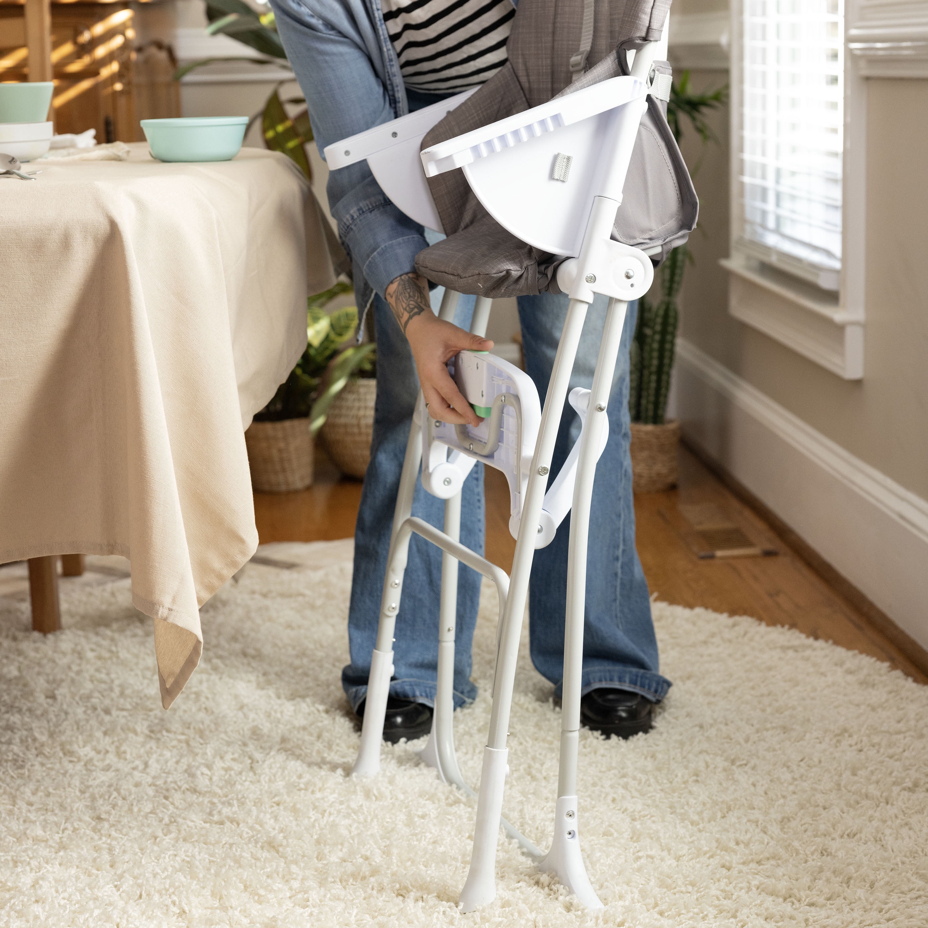 Ingenuity Sun Valley Compact Folding High Chair, age group 6 Months to 3 Years old or up to 33 lbs