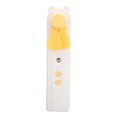 thumbnail image 2 of DEWIN Handheld Misting Fan 2 Speed Rechargeable Portable Small Desktop Fan for Home Office Travel Yellow, 2 of 14