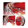 thumbnail image 2 of Leutsin Christmas Bathroom Rugs and Mats Set 3 Piece, Red Christmas Snowman Bathroom Rugs Non Slip, Red Winter Absorbent Memory Foam Bath Mat Machine Washable Bathroom Floor Mats, 2 of 9