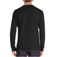 thumbnail image 1 of Pompotops Chemise Homme Manches Longues Muscle Basique Couleur Unie en Solde, 1 of 4