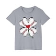 thumbnail image 2 of EGNMCR T-Shirts & Blouses à Manches Courtes Col Rond pour Tout-Petits Garçons Filles Coton Mode Mignon Col Rond Imprimé Tee Manches Courtes Girl Blouse, 2 of 5