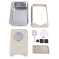 thumbnail image 2 of Cat Litter Box with Lid and Scoop, Stainless Steel Enclosed Litter Box, High Sided Metal Cat Litter Pan, Front Entry Top Exit Kitty Litter Tray for Indoor, Easy To Clean, 2 of 7