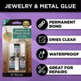 thumbnail image 4 of Aleene's Jewelry Metal Glue, Instant Adhesive Gel, 1 oz, 3 Count, 4 of 4