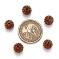 thumbnail image 3 of BUYISI Sparkly Rhinestone Round Beads Polymer Clay Pave Disco Ball Beads 10mm Lilac Colour, 3 of 8