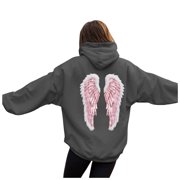 Yammkia Oversized Hoodie Womens Oversized Hoodies Fleece Sweatshirts Long Sleeve Sweaters Pullover Fall Clothes with Pocket(Gray,L)