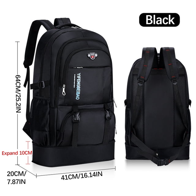 RKSTN school backpack Travel Backpack For Mountaineering, Large Backpack Men's Large Travel Backpack Mountaineering Outdoor Large Capacity Luggage Backpack