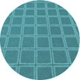 thumbnail image 1 of Ahgly Company Machine Washable Indoor Square Transitional Dark Cyan Green Area Rugs, 3' Square, 1 of 7