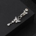 thumbnail image 3 of Piercing-free Butterfly Belly Button Nail Fake Belly Belly Sexy Button Piercing No Button Ring Z5s9, 3 of 7