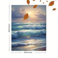 thumbnail image 3 of Ocean Waves Coastal Canvas Wall Art 15.75x11.81 Inches, 3 of 8