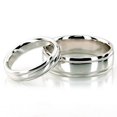 thumbnail image 1 of Milgrain Wedding Band Set 10K White Gold, 1 of 1