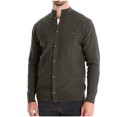 thumbnail image 3 of UVEASISHA Knit Cardigan Sweaters for Men Button Down Casual Stand Collar Pullover Sweater Lightweight Fashion Open Front Cardigans 2025 Fall Thin Knitted Jacket 90 Off Clearance Sale Green L, 3 of 10
