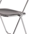 thumbnail image 4 of Folding Dining Chair Acrylic Folding Dining Chair Clothing Store Folding Chair Home Folding Dining Chair Portable Folding Chair Acrylic Folding Chair Electroplated Silver Legs, 4 of 5