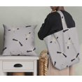 thumbnail image 5 of Soimoi Gray Moss Georgette Fabric Flying Stork Bird Decor Fabric Printed Yard 42 Inch Wide, 5 of 5