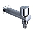 thumbnail image 1 of 2 Water Outlet Washing Machine Faucet Tap, Double Spout Garden Outdoor Water Tap Chrome Plated ,Versatile Features, 1 of 5