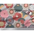thumbnail image 2 of Soimoi polyester Crepe Fabric Flower Artistic Decor Fabric Printed Yard 42 Inch Wide, 2 of 3