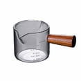 thumbnail image 2 of Qonioi Borosilicate Glass Measuring Cup, Heat Resistant Kitchen Measuring Cup with Spout, Clear Graduated Milk Jug for Liquid Dry Ingredients Coffee Creamer, 2 of 6