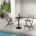 thumbnail image 2 of Gymax Folding Bar Stools - Set of 2, Coffee, 2 of 7