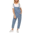 thumbnail image 2 of Timegard Overalls for Women Plus Size Loose Denim Jumpsuit Stretch Classic Jean Rompers with Pockets, 2 of 5