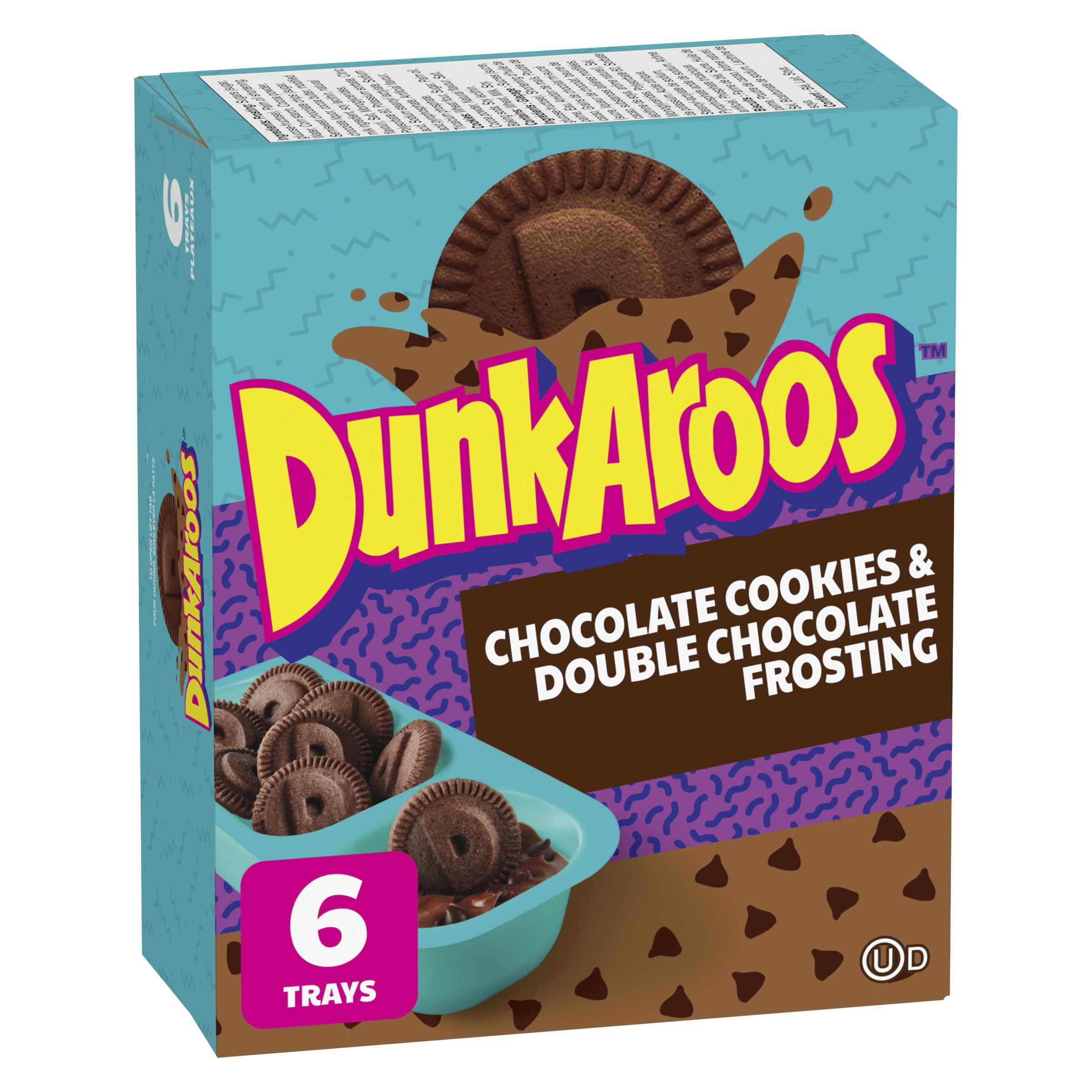 DunkAroos Chocolate Cookies & Double Chocolate Frosting Box of 6