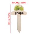 thumbnail image 2 of MTBLYS Natural Wood Markers Vegetable Garden Labels Herb Signs 1 Pcs Waterproof Weatherproof Indoor Outdoor Use, 2 of 7