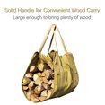 thumbnail image 2 of Sac de Rangement pour Bois de Chauffage en Toile Robuste avec Support Pliable en Alliage d'Aluminium - Kaki, Format Déplié 47.2x19.3 Po, Poignée en Métal Renforcée, Polyvalent pour Bûches de Bois, Articles Ménagers et Outils,, 2 of 6