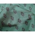thumbnail image 4 of oneOone Silk Tabby Fabric Leaves & Floral Block Printed Craft Fabric BTY 42 Inch Wide, 4 of 5
