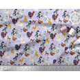 thumbnail image 3 of Soimoi Polyester Crepe Fabric Reindeer,Hen & Cock Bird Print Fabric by The Yard 52 Inch Wide, 3 of 3