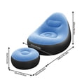 thumbnail image 2 of weibbin New Inflatable Lazy Double Lunch Break Folding Leisure Sofa Backrest Armrest Sofa Seat, 2 of 5