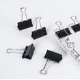 thumbnail image 2 of Pen+Gear Medium, 12 count 1.25 Inch/32mm Black Binder Paper Clips with Container,Big Paper Clamps for Office Supplies,, 2 of 4