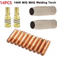 thumbnail image 4 of Lefu 14Pc MAG MIG-14AK Welding Torch Consumables Torch Gas Nozzle Tip Holder, 4 of 6
